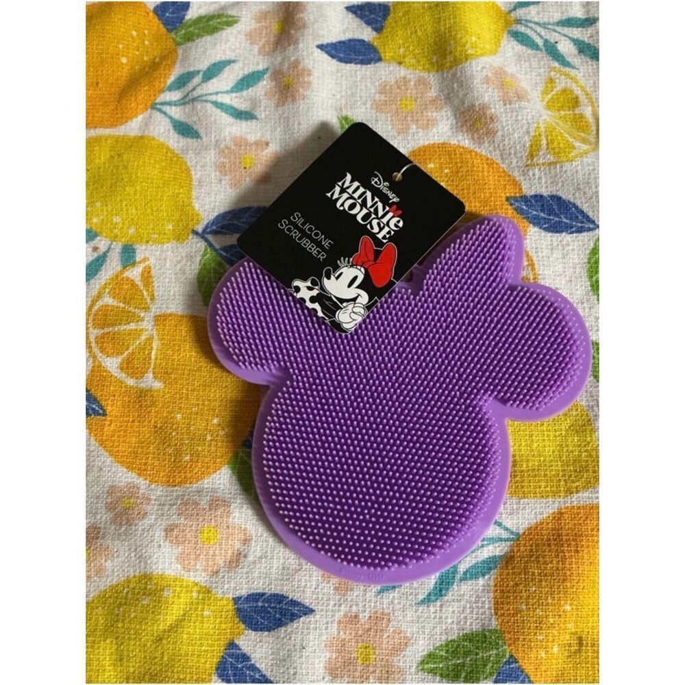 New Disney Minnie Mouse Purple Silicone Scrubber